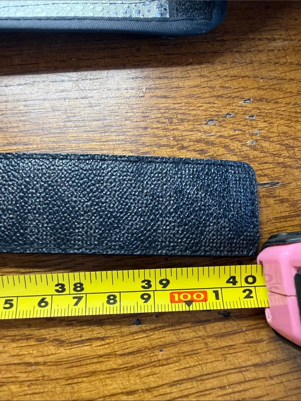 Michael Kors Black Logo Buckle Belt with Silver Hardware